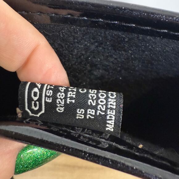 Coach Womens Black Logo To the Knee Tristee Rain Boot Size 7 - Picture 13 of 16